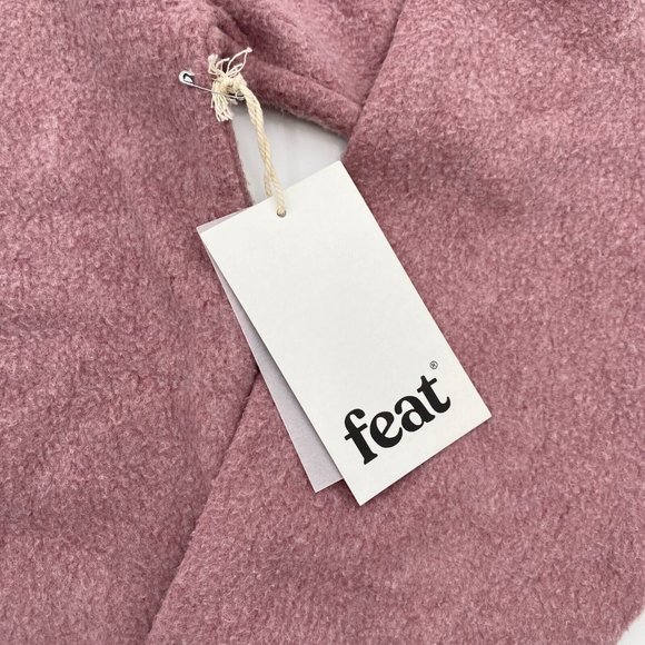 Feat Clothing Blanket Blend Pullover Sweatshirt in Ash Rose sz XL NWT Unisex Fit - Picture 2 of 4